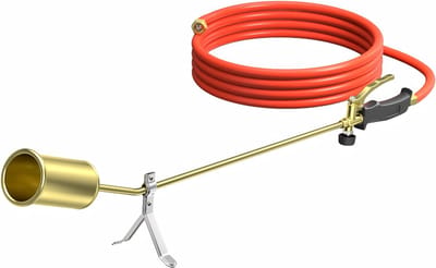AHD® Onkruidbrander - Onkruidverwijderaars - Onkruidbrander Gas - Rood - 20cm x 13cm x 81cm
