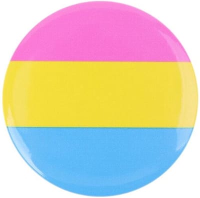 Pride Panseksueel Kledingspeld Rond - Gay Pride LGBTQ+ Pin - 1 stuks