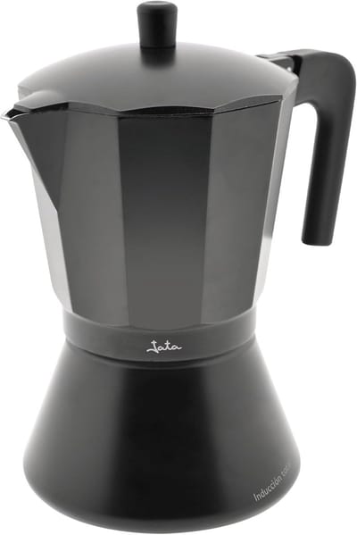 Koffiezetapparaat - Espresso Maker - Italiaanse Koffie - Geschikt Alle Warmtebronnen - 6 Kopjes - Zwart