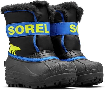 Sorel Snowboots - Maat 22 - Unisex - zwart/blauw/groen