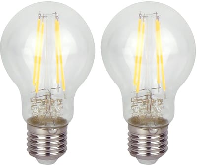 LED line LITE LED Filament Lamp A60 E27 - 7W (vervangt 70W) - 840lm - Ø60mm - 230V - Dimbaar - Energiezuinig - 2 stuks