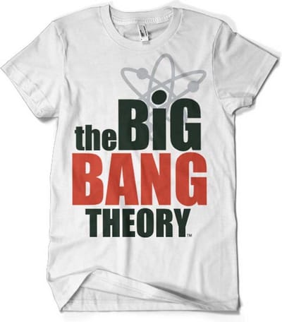 The Big Bang Theory Heren Tshirt -S- Logo Wit