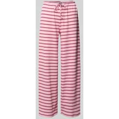 Broek met streepmotief en tunnelkoord