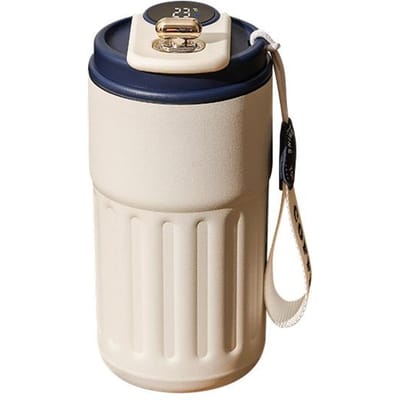 450ml Thermosfles Smart Display Temperatuur 316 Roestvrijstalen Vacuümbeker Kantoor Koffiebeker Zakelijk Draagbare Thermische Mok 450ml blauw