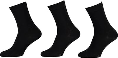 Apollo - 6-Pack - Bamboe Sokken - Platte Teennaad - Antibacterieel - Heren - zwart - 35-38 - 121471000