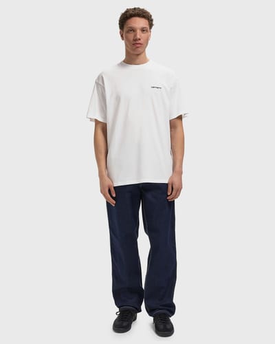 S/S Script Embroidery Tee