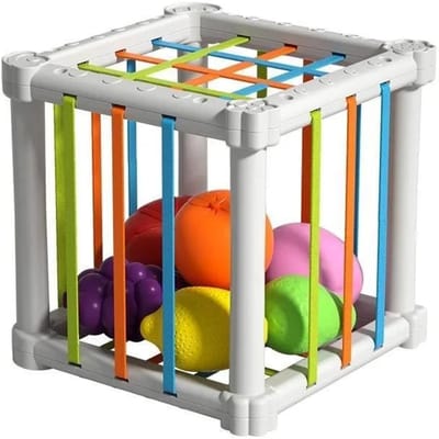 Baby Sensorische Bak Vormensorteerder Kleurrijke Kubus Sorteerspel Vormblokken Montessori Cognitieve Training Speelgoed voor Vroege Educatie