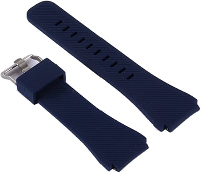 Siliconen bandje - geschikt voor Samsung Gear S3 / Galaxy Watch 3 45 mm / Galaxy Watch 46 mm - donkerblauw