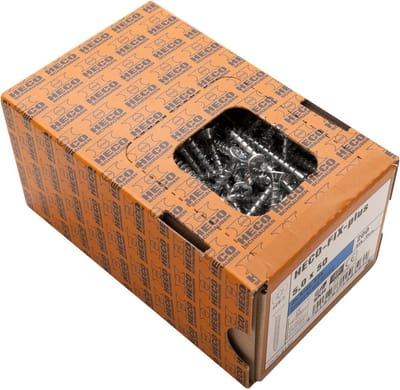 HECO FIX plus schroeven verzinkt Pozidrive PZ-2 platverzonken kop 4 x 45 mm 200 stuks