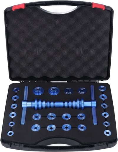Professionele Fiets Lager Pers Set voor Aluminium Naven met 18 Pairs Drukblokken en Installatietools