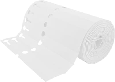 CombiCraft Blanco PVC Sleufetiketten wit, 200 x 20 mm, 200 micron - 1000 stuks op rol