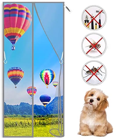 Magnetische hordeur 100 x 205 cm - Hordeur voor insecten met krachtige magneten en compleet frame