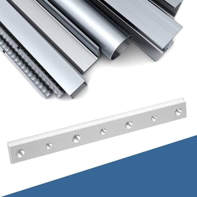 Houtbewerking T-spoor - Mallen Jig - Precisie Werk - Aluminiumlegering - 200mm Lengte - Zilver