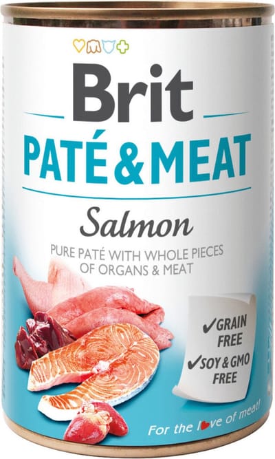 Brit Blik Paté & Meat 400 g - Hondenvoer - 6 x Zalm