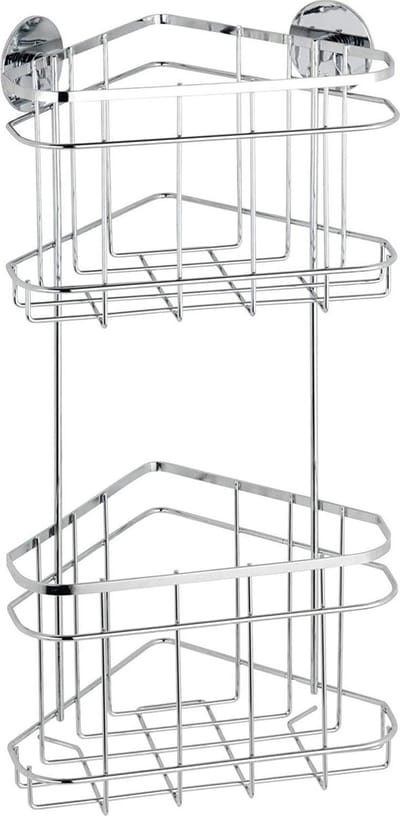 Wenko Doucherek Turbo-loc-systeem 47,5 X 22,5 Cm Rvs Zilver