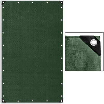 Robuust Blauw Groen Afdekzeil Waterdicht en Scheurbestendig 4x6m