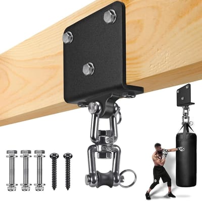 Robuuste Punching Bag Hanger voor Muay Thai en Speed Training - Stevige Beugel voor Zware Bokszakken tot 1000lbs, Ideaal voor Thuisgebruik en Fitness Studio's