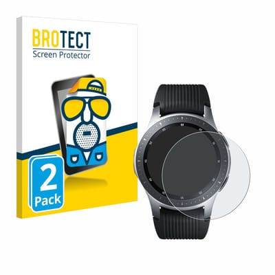 BROTECT - Screenprotector voor Samsung Galaxy Watch (46 mm) - Folie Beschermfolie matte 2 Stuks