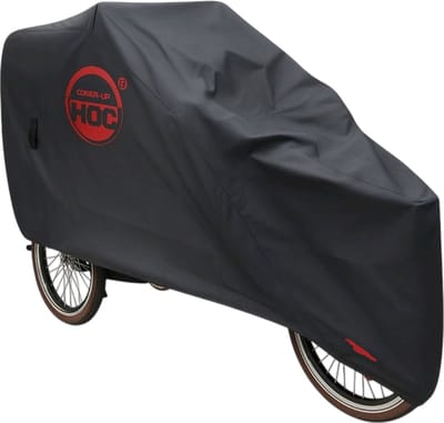 CUHOC Red Label Bakfietshoes – Waterafstotend 210D Oxford – Voor Grote Bakfiets met Huif – Geschikt voor Urban Arrow Family, Vogue en Dolly – tot 250 cm – Beschermhoes tegen Regen, Stof en UV