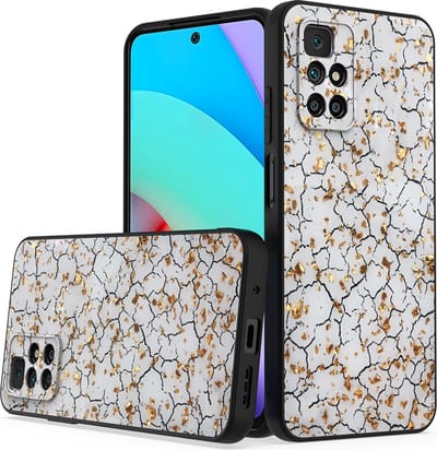 Silicone Hoesje Print - Backcover - Geschikt voor Xiaomi Redmi 10 2022 - Gebroken Wit