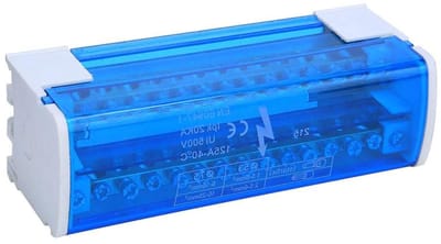 Box Junction Power Distribution Terminal Block - 2-niveau, Enkelfasige Aansluitblokken, DIN Rail Montage