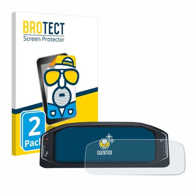 BROTECT - Screenprotector voor Volkswagen Active Info Display T-Roc - Folie Beschermfolie matte 2 Stuks