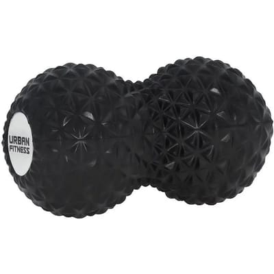 Urban Fitness massage roller EVA peanut zwart voor spierherstel.