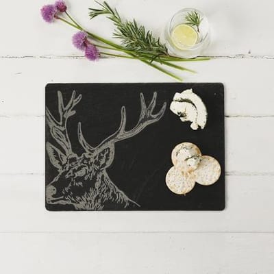 Serveerplank Edelhert Leisteen - 35x25 - Just Slate Company Scotland