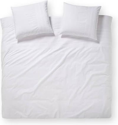 Damai Halle - Dekbedovertrek - Tweepersoons - 200x200/220 cm + 2 kussenslopen 60x70 cm - White