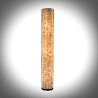 Staande lamp Design Handgemaakte Vloerlamp parelmoer  woonkamer Slaapkamer cilinder full shell parelmoer white capiz 150 cm