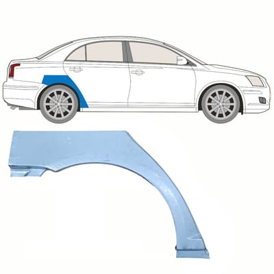 Reparatiepaneel achterspatbord voor Toyota Avensis T25 2003-2008 / Rechts