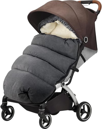 Unyqoos® Universele warme voetenzak voor kinderwagens met verdikt ontwerp en lamswol