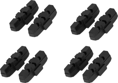 Magura Compatibele Remblokken - 4 Sets (8 Stuks) - Hydraulische Velgremmen 50mm - Geschikt voor Magura HS33 & HS11 - Voor Stadsfiets & Mountainbike - Zwart