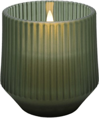Uyuni LED glazen Geurkaars, Serenity, Groen, 8,5x9,5 cm