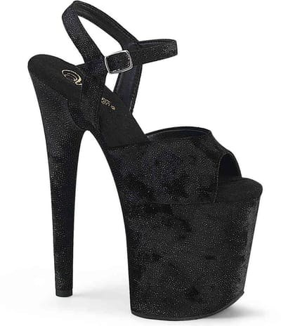 Pleaser - FLAMINGO809WR Sandaal met enkelband, Paaldans schoenen - US 5 - 35 Shoes - Zwart