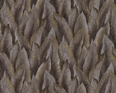 Reliëf behang EDEM 420ST26 vliesbehang hardvinyl warmdruk in reliëf licht gestructureerd met natuur patroon glinsterend bruin bleekbruin goud zilver 10,65 m2