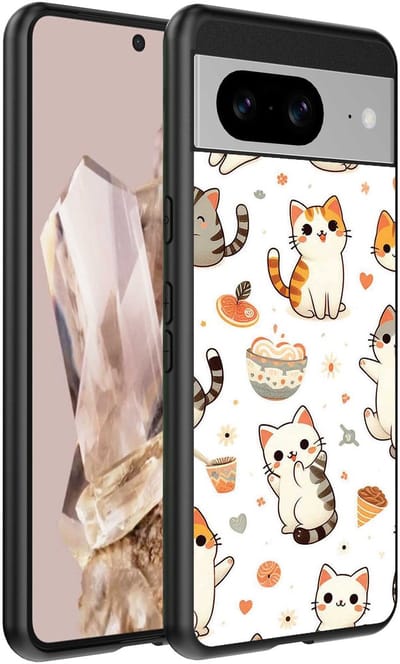 Geschikt voor Google Pixel 8 Pro Telefoonhoesje met katten opdruk - TPU backcover case cat design - Smartphonica geschikt voor Google Pixel 8 Pro