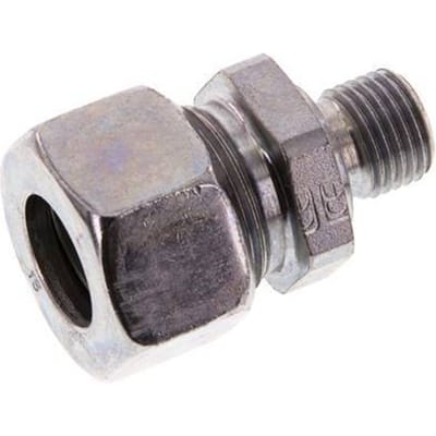 G 1/4'' Buitendraad x 15L Verzinkt Stalen Rechte Snijring Koppeling 315 Bar DIN 2353