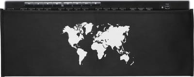 kwmobile hoes geschikt voor Logitech MK270 Wireless - Beschermhoes voor toetsenbord - Keyboard cover - Wereldkaart design
