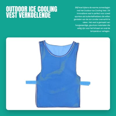 Dailygoods- Koelvest Herbruikbaar - Zomer Koelvest - Huidvriendelijk - Dubbelzijdig Ontwerp - Efficiënte Warmteafvoer - Geschikt voor Diverse Maten - Koeljas