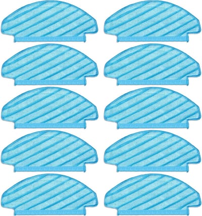 (10 stuks) N10 Wasbare herbruikbare dweilpads geschikt voor ECOVACS DEEBOT OZMO N10/ N10 Plus/ T8/ T8+/ T8 AIVI/ T9/ T9 MAX Stofzuiger, dweildoek, duurzame reinigingsdoekjes