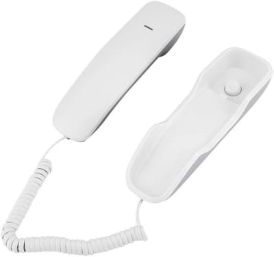 Vaste Telefoon Wit - Wandtelefoon of Tafelmodel met Nummerherhaling & Ruis onderdrukking
