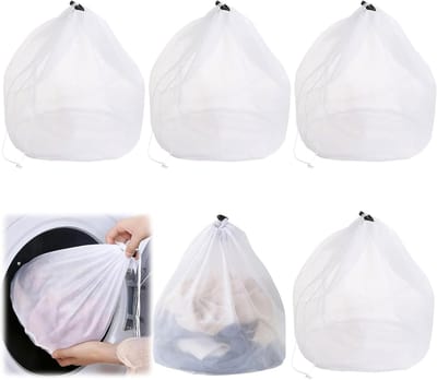 Wasmachine Wasnetjes Set van 5 – 30 x 40 cm, Fijnmazige Waszak voor Ondergoed, Sokken en Handdoeken