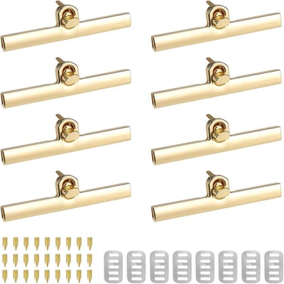 Set van 8 Gouden Pocket Bevestigingen voor Handtassen, DIY Tas Sluitingen, Accessoires voor Rugzakken en Tassen