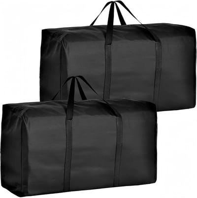 Dailygoods- Opbergtas Extra Groot - 2 Stuks - Waterdichte Verhuiszakken - Heavy Duty - Versterkte Handgrepen - Voor Dekbedden/Kleding - Opslagzak