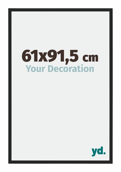 Your Decoration - Fotolijst 61x91,5 cm - Aluminium - Zwart Hoogglans - Miami