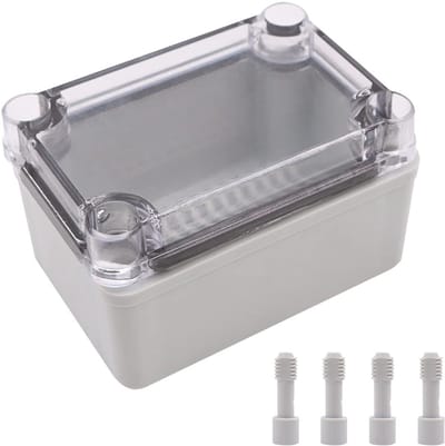 Allecto - Waterdichte Elektronische Doos - IP67 - Robuuste ABS Kunststof - Transparant - Doe-het-zelf Behuizing - Geschikt voor Elektronica - 65*