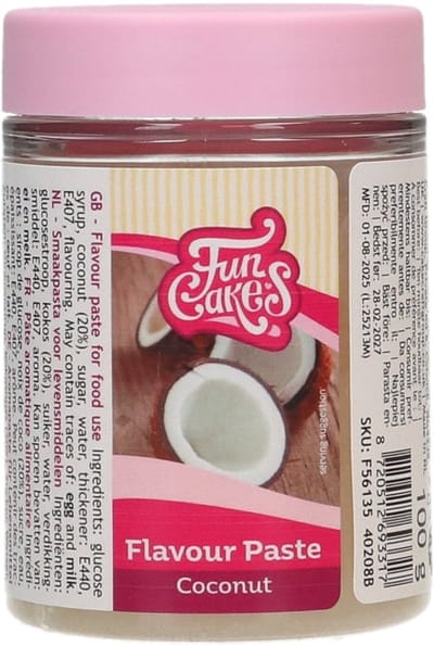 FunCakes Smaakpasta - Aroma - Kokos - 100g
