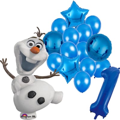 Olaf Frozen ballon set - 58x104cm - Folie Ballon - Olaf - Frozen - Themafeest - 1 jaar - Verjaardag - Ballonnen - Versiering - Helium ballon