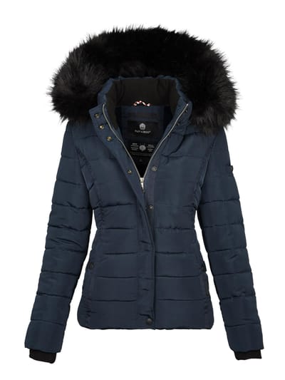 Navahoo Dames Winterjas Miamor – Teddyvoering, Afneembare Capuchon & Bontkraag